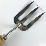 Garden Tools Stainless Steel Hand Fork with Wooden Handle - FREE SHIPPING